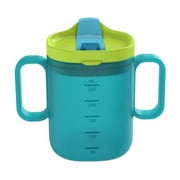 Clearance! Jklop Drinking Cups | Spill Proof Cups | 300Ml Unspillable Cup with Handles Water Bottle Drinking Cup with Lid Maternity Drink Water Bottle Kitchen Gadgets Blue Plastic Best Sale!
